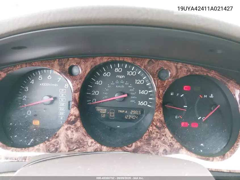 2001 Acura Cl 3.2 VIN: 19UYA42411A021427 Lot: 45300752