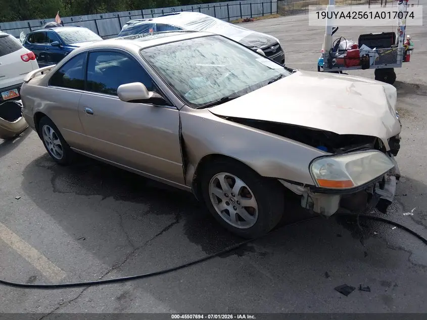 2001 Acura Cl 3.2 VIN: 19UYA42561A017074 Lot: 45507694