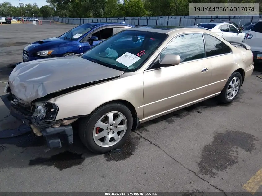 2001 Acura Cl 3.2 VIN: 19UYA42561A017074 Lot: 45507694