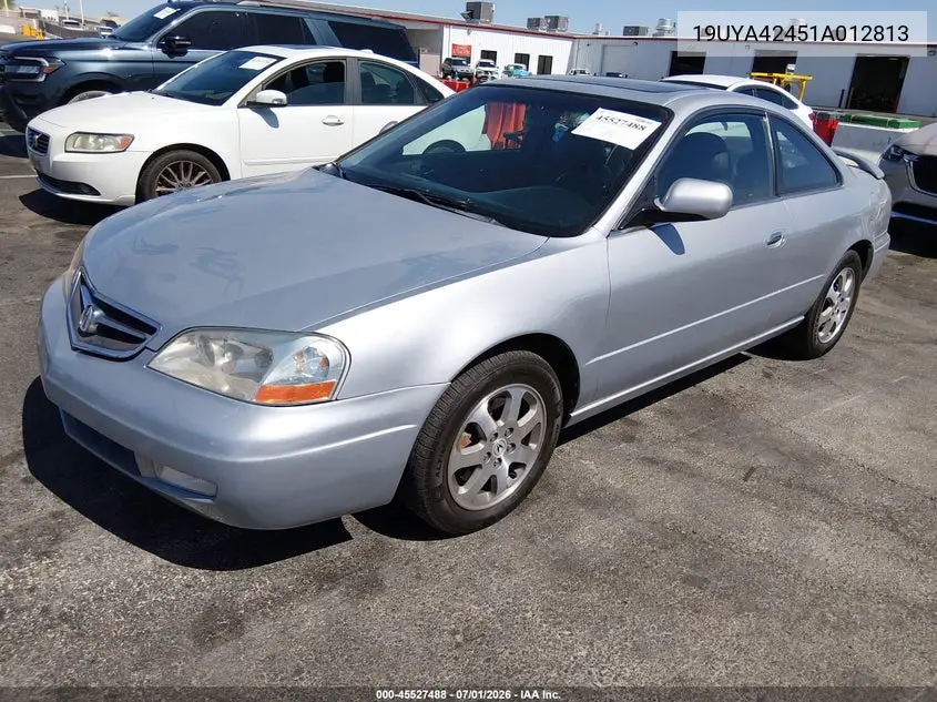 2001 Acura Cl 3.2 VIN: 19UYA42451A012813 Lot: 45527488