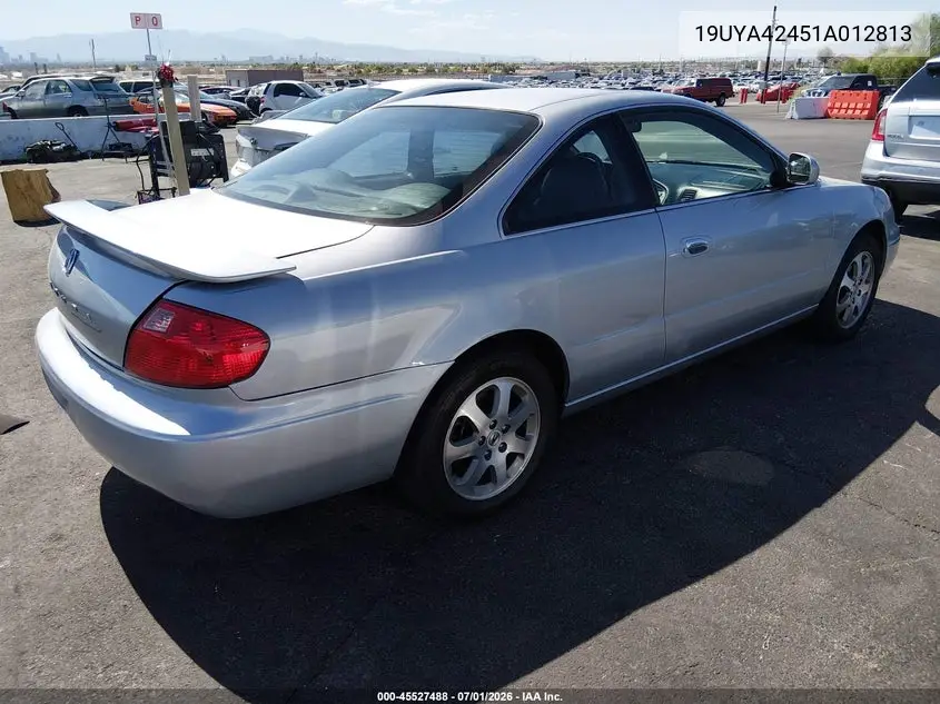 2001 Acura Cl 3.2 VIN: 19UYA42451A012813 Lot: 45527488