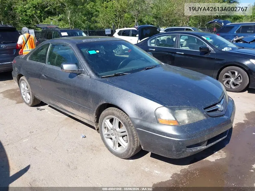 2003 Acura Cl 3.2 Type S Automatic VIN: 19UYA42613A002767 Lot: 45041058