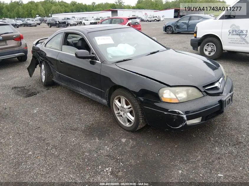 2003 Acura Cl 3.2 Type S VIN: 19UYA41743A011277 Lot: 45186309
