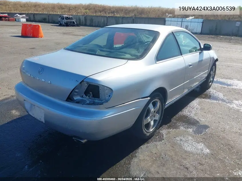 2003 Acura Cl 3.2 VIN: 19UYA424X3A006539 Lot: 45300460