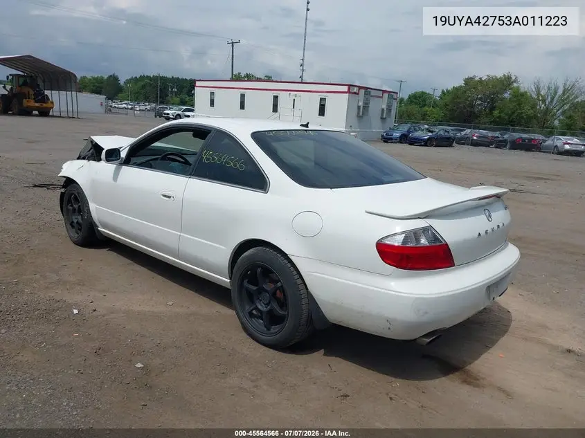 2003 Acura Cl 3.2 Type S VIN: 19UYA42753A011223 Lot: 45564566