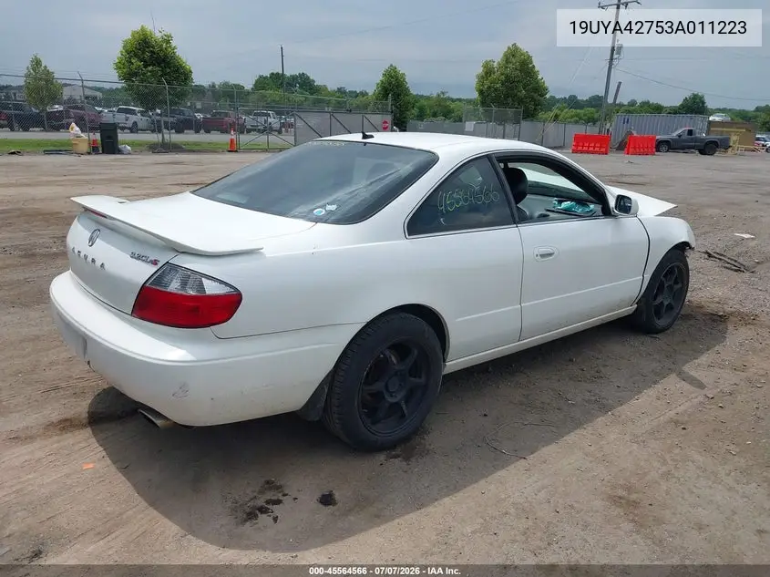 2003 Acura Cl 3.2 Type S VIN: 19UYA42753A011223 Lot: 45564566