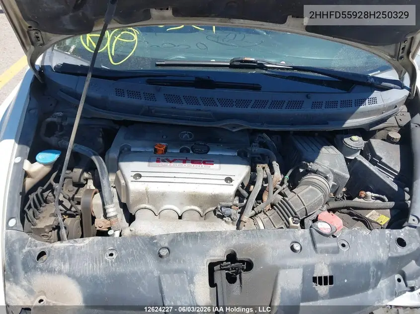 2008 Acura Csx Type S VIN: 2HHFD55928H250329 Lot: 12624227x