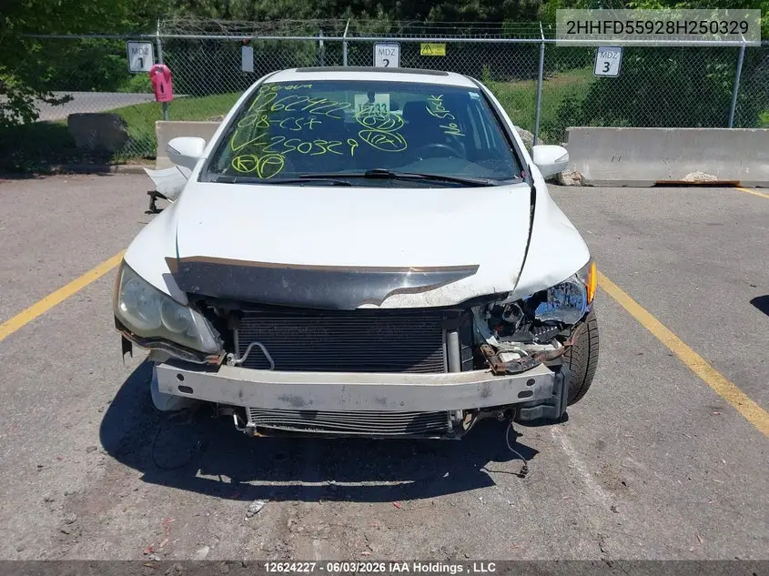 2008 Acura Csx Type S VIN: 2HHFD55928H250329 Lot: 12624227x
