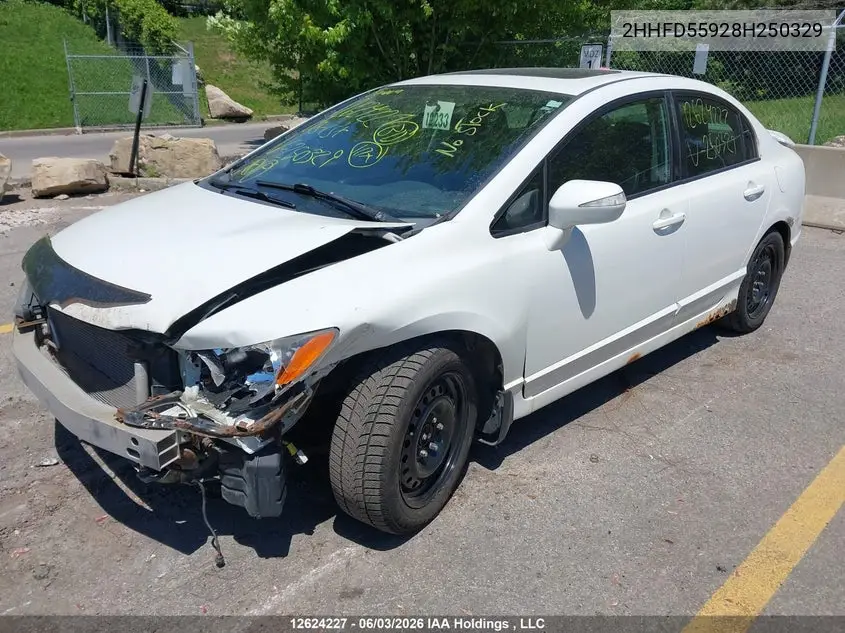 2008 Acura Csx Type S VIN: 2HHFD55928H250329 Lot: 12624227x