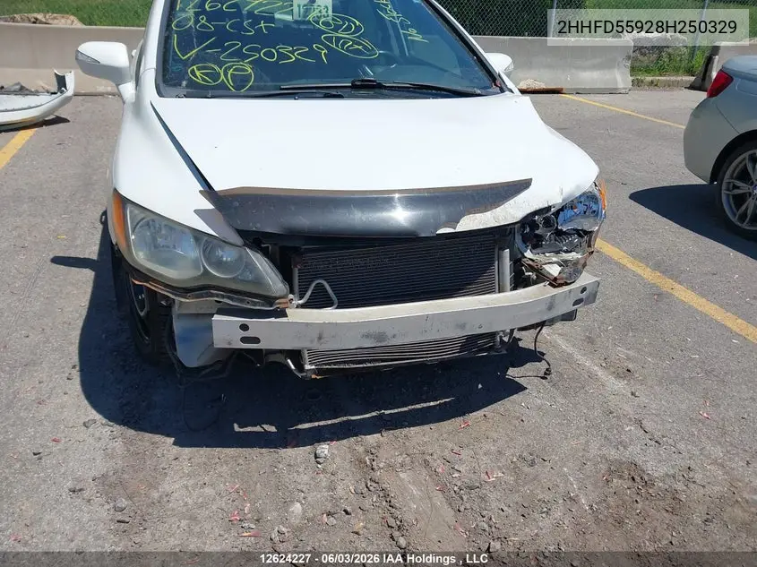 2008 Acura Csx Type S VIN: 2HHFD55928H250329 Lot: 12624227x