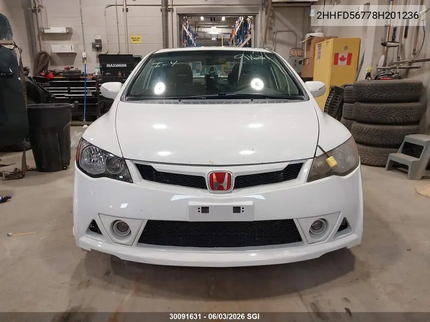 2008 Acura Csx Technology VIN: 2HHFD56778H201236 Lot: 30091631