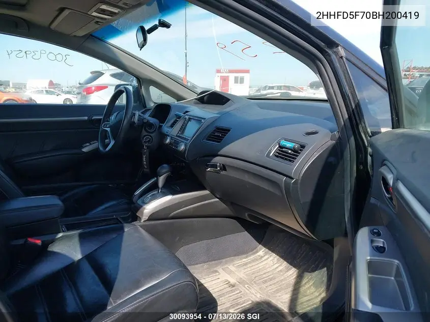 2011 Acura Csx Technology VIN: 2HHFD5F70BH200419 Lot: 30093954