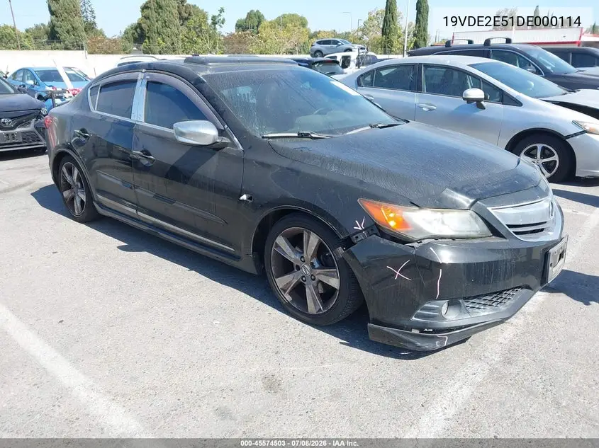 2013 Acura Ilx 2.4L VIN: 19VDE2E51DE000114 Lot: 45574503