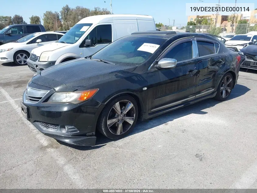 2013 Acura Ilx 2.4L VIN: 19VDE2E51DE000114 Lot: 45574503