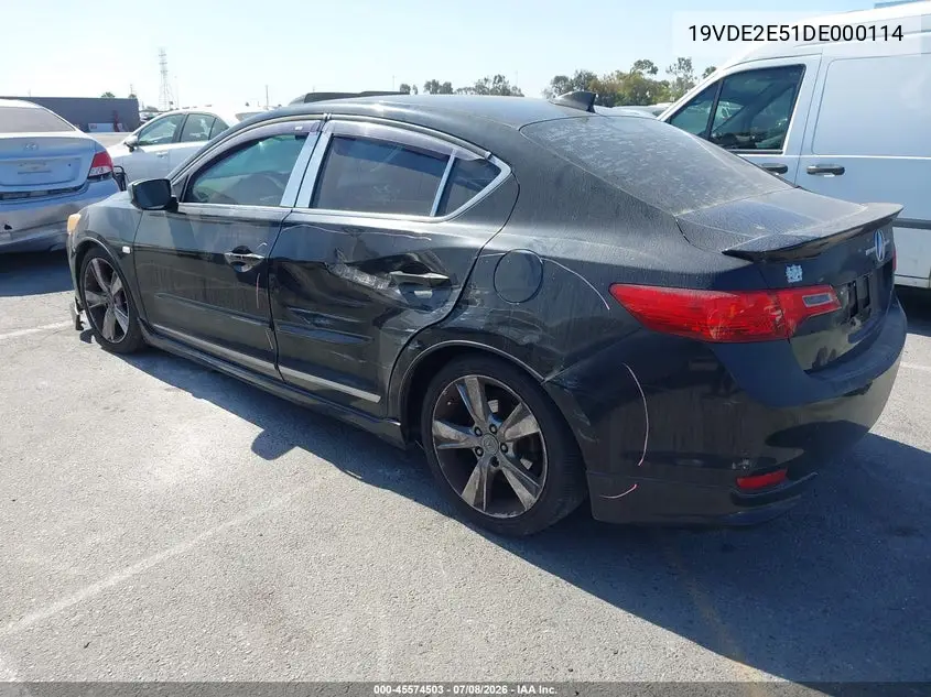 2013 Acura Ilx 2.4L VIN: 19VDE2E51DE000114 Lot: 45574503