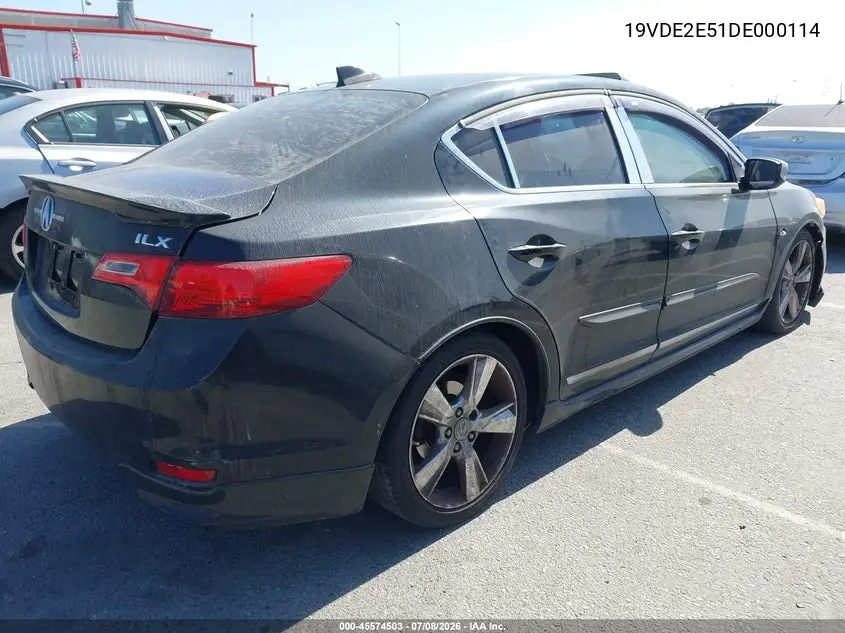 2013 Acura Ilx 2.4L VIN: 19VDE2E51DE000114 Lot: 45574503