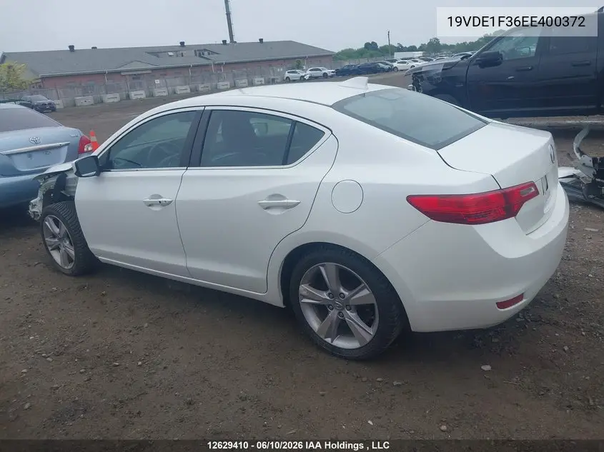 2014 Acura Ilx VIN: 19VDE1F36EE400372 Lot: 12629410x