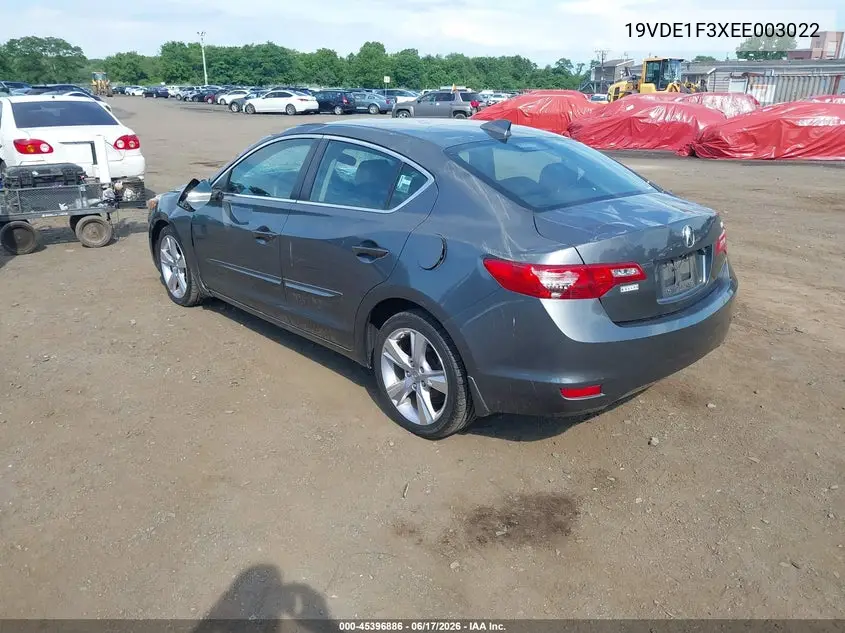 2014 Acura Ilx 2.0L VIN: 19VDE1F3XEE003022 Lot: 45396886