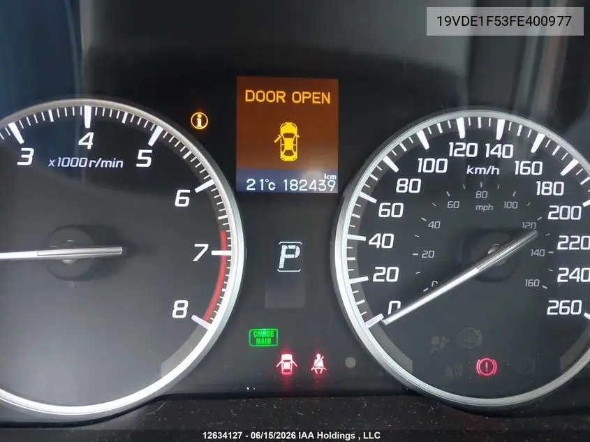 2015 Acura Ilx 20 Premium VIN: 19VDE1F53FE400977 Lot: 12634127