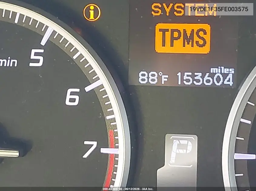 2015 Acura Ilx 2.0L VIN: 19VDE1F35FE003575 Lot: 45369756
