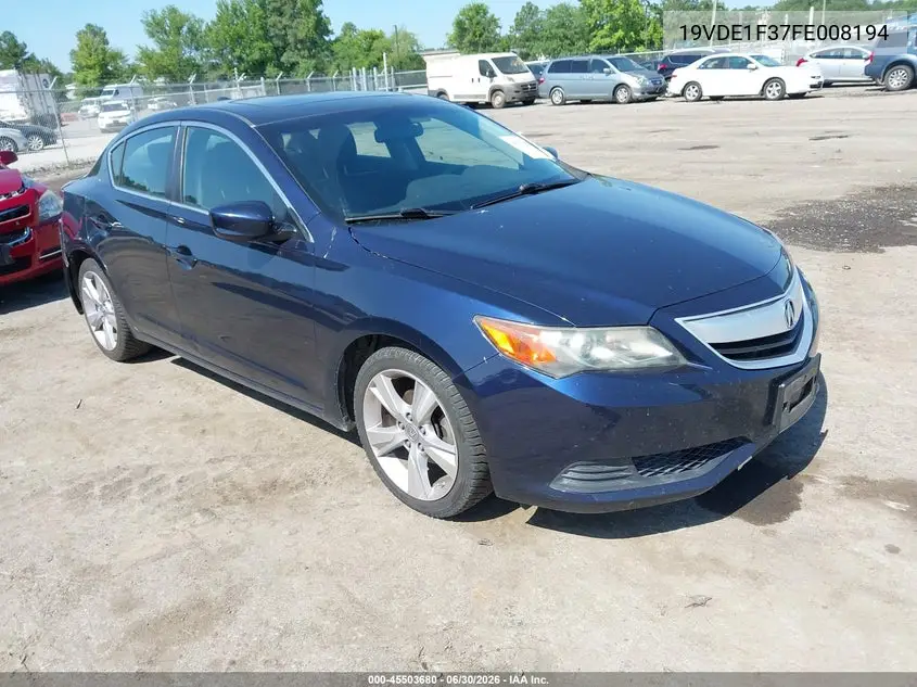 2015 Acura Ilx 2.0L VIN: 19VDE1F37FE008194 Lot: 45503680
