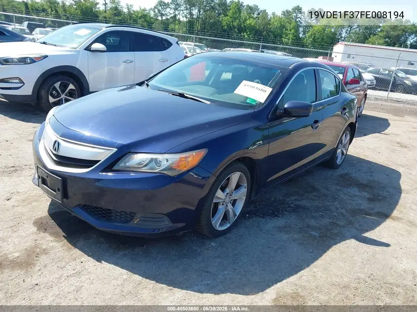 2015 Acura Ilx 2.0L VIN: 19VDE1F37FE008194 Lot: 45503680