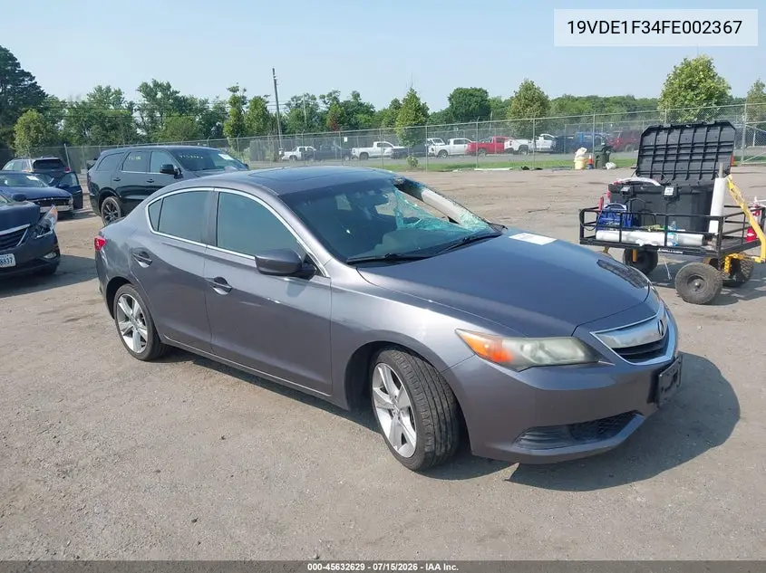 2015 Acura Ilx 2.0L VIN: 19VDE1F34FE002367 Lot: 45632629