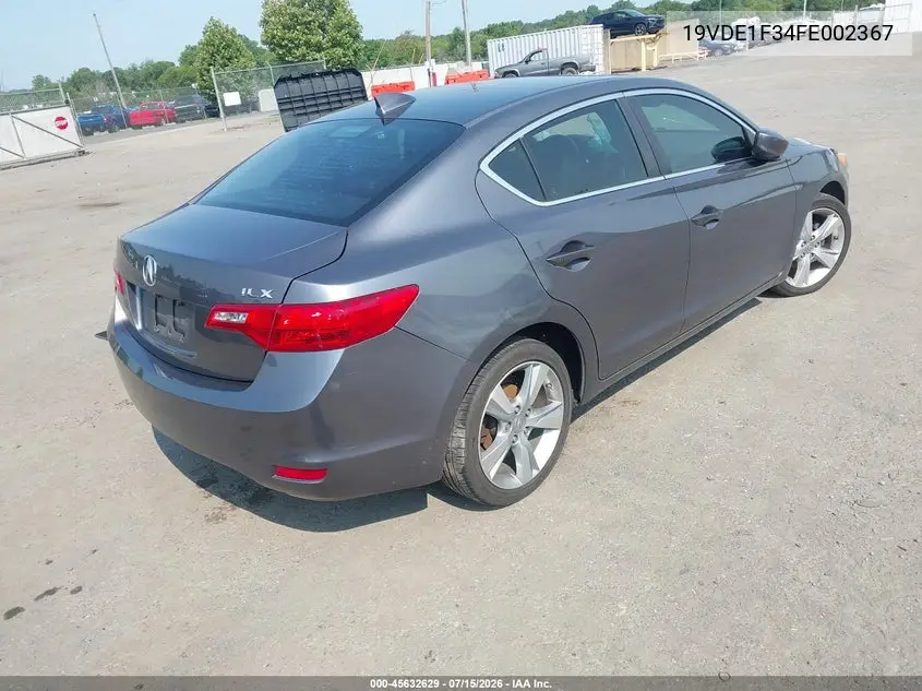 2015 Acura Ilx 2.0L VIN: 19VDE1F34FE002367 Lot: 45632629