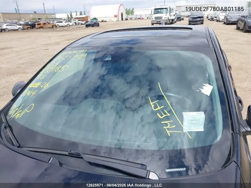 2016 Acura Ilx Premium Package/Tech Package VIN: 19UDE2F78GA801185 Lot: 12625971