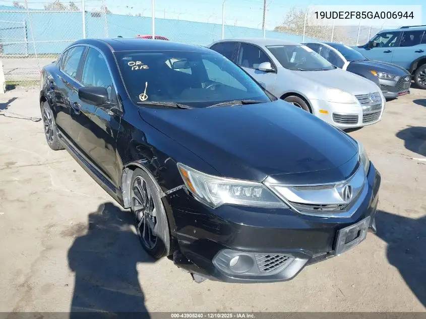 19UDE2F85GA006944 2016 Acura Ilx Premium A-Spec Packages/Technology Plus A-Spec Packages