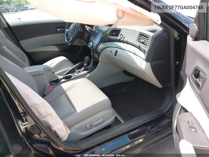 2016 Acura Ilx Premium Package/Technology Plus Package VIN: 19UDE2F77GA004748 Lot: 45366448