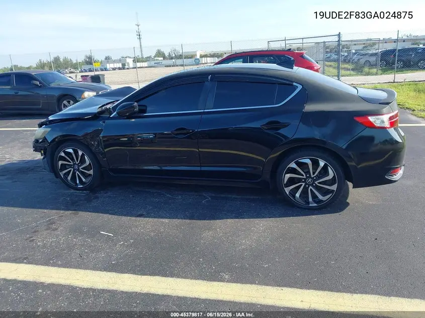 2016 Acura Ilx Premium A-Spec Packages/Technology Plus A-Spec Packages VIN: 19UDE2F83GA024875 Lot: 45379817