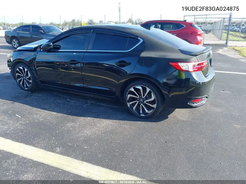 2016 Acura Ilx Premium A-Spec Packages/Technology Plus A-Spec Packages VIN: 19UDE2F83GA024875 Lot: 45379817