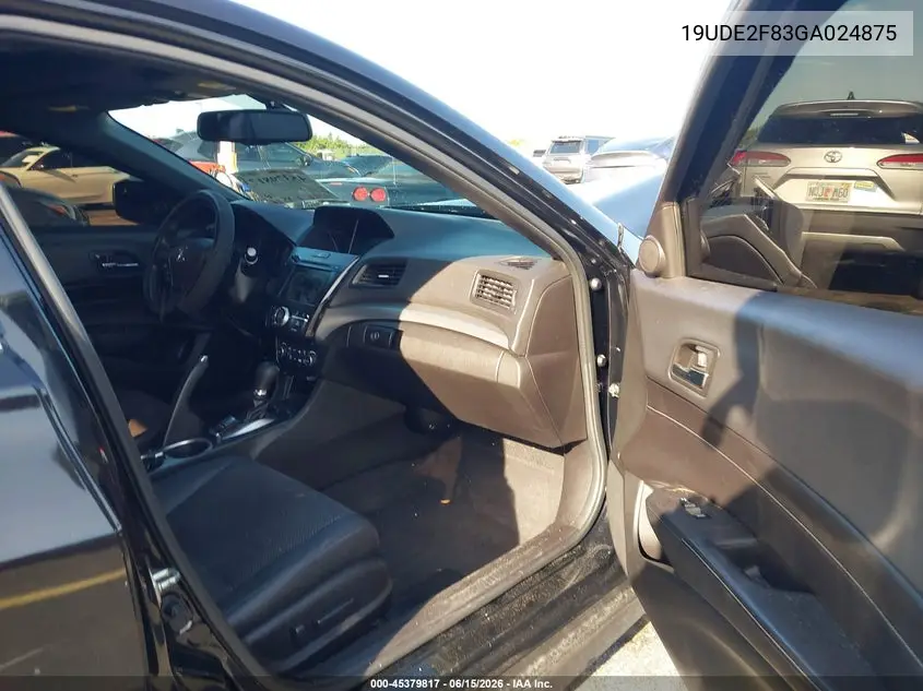 2016 Acura Ilx Premium A-Spec Packages/Technology Plus A-Spec Packages VIN: 19UDE2F83GA024875 Lot: 45379817