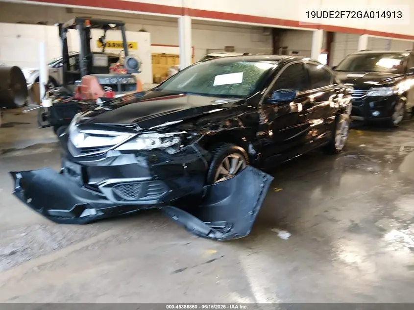 2016 Acura Ilx Premium Package/Technology Plus Package VIN: 19UDE2F72GA014913 Lot: 45386860
