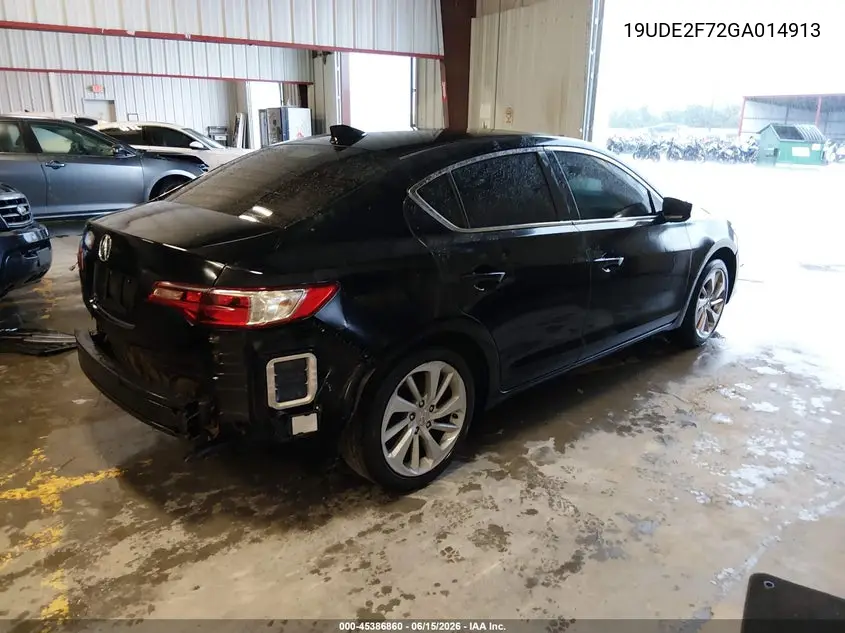 2016 Acura Ilx Premium Package/Technology Plus Package VIN: 19UDE2F72GA014913 Lot: 45386860