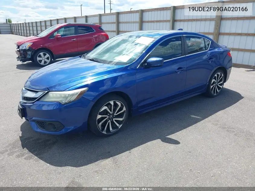 2016 Acura Ilx Premium A-Spec Packages/Technology Plus A-Spec Packages VIN: 19UDE2F89GA020166 Lot: 45445344