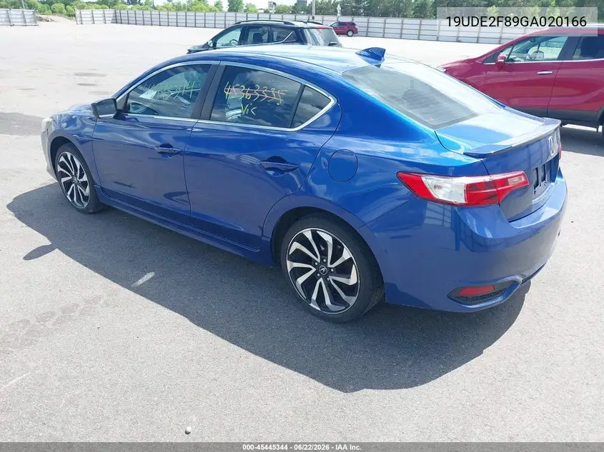 2016 Acura Ilx Premium A-Spec Packages/Technology Plus A-Spec Packages VIN: 19UDE2F89GA020166 Lot: 45445344