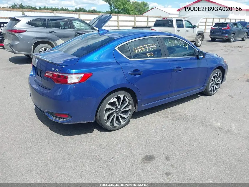 2016 Acura Ilx Premium A-Spec Packages/Technology Plus A-Spec Packages VIN: 19UDE2F89GA020166 Lot: 45445344