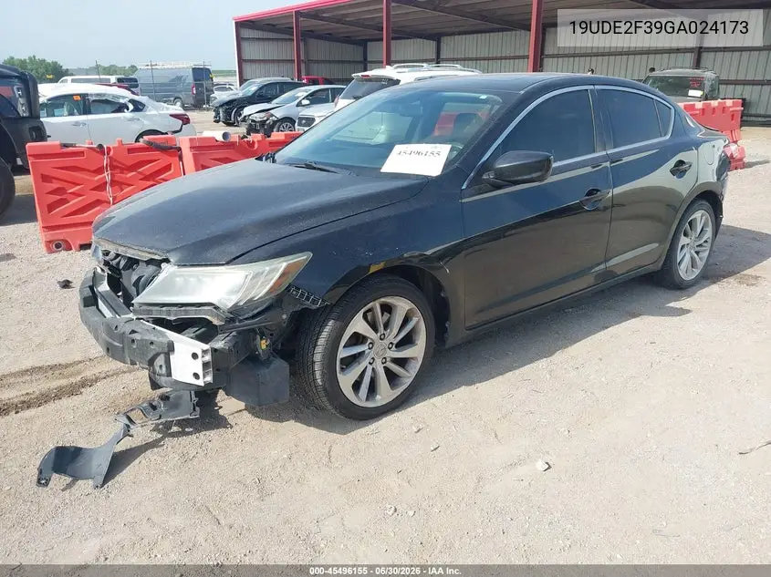 2016 Acura Ilx 2.4L/Acurawatch Plus Package VIN: 19UDE2F39GA024173 Lot: 45496155
