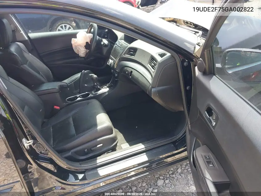 2016 Acura Ilx Premium Package/Technology Plus Package VIN: 19UDE2F75GA002822 Lot: 45525599