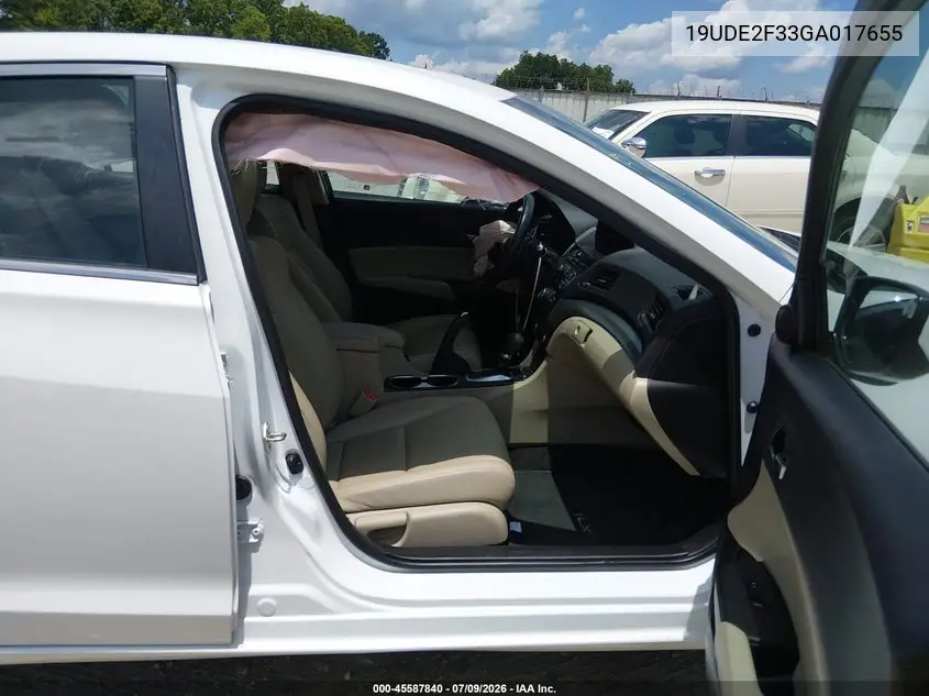 2016 Acura Ilx 2.4L/Acurawatch Plus Package VIN: 19UDE2F33GA017655 Lot: 45587840