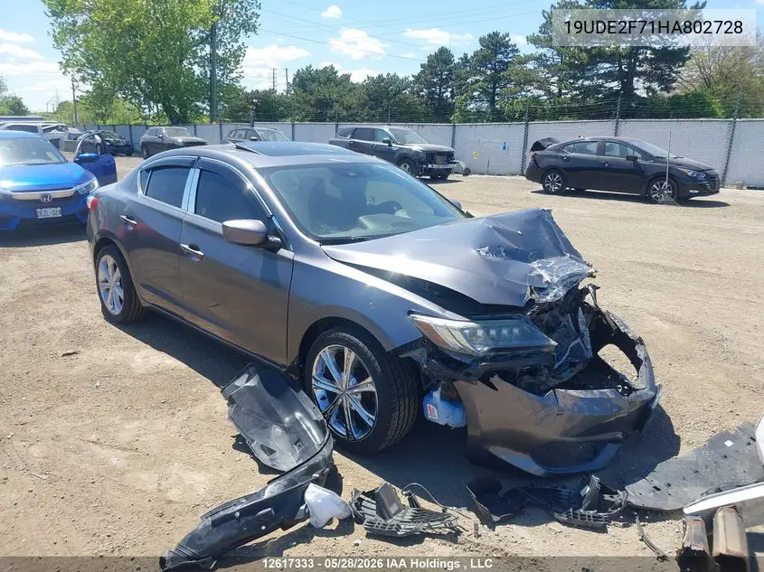 2017 Acura Ilx Premium/Technology Package VIN: 19UDE2F71HA802728 Lot: 12617333
