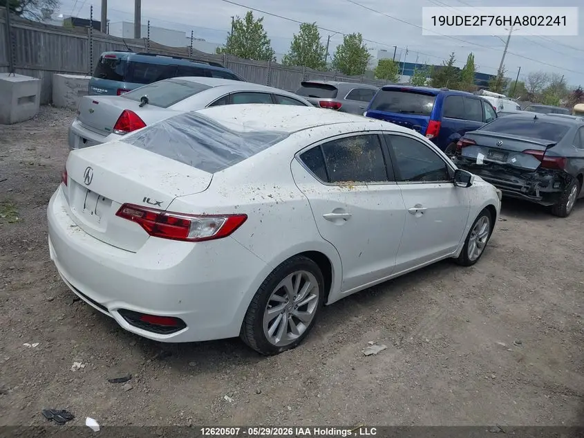 2017 Acura Ilx Premium/Technology Package VIN: 19UDE2F76HA802241 Lot: 12620507