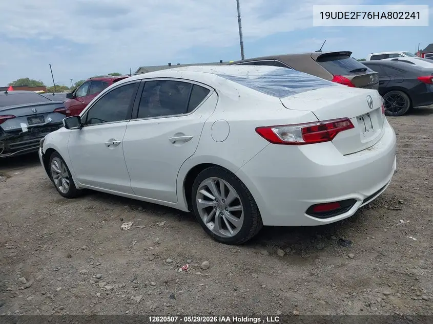 2017 Acura Ilx Premium/Technology Package VIN: 19UDE2F76HA802241 Lot: 12620507