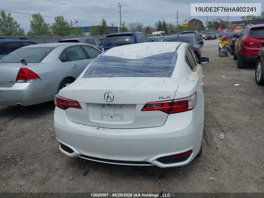 2017 Acura Ilx Premium/Technology Package VIN: 19UDE2F76HA802241 Lot: 12620507