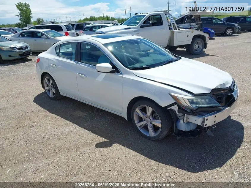 2017 Acura Ilx VIN: 19UDE2F77HA801759 Lot: 20265754