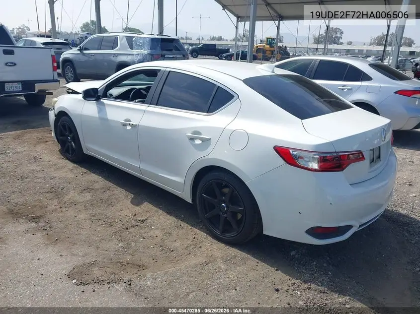 2017 Acura Ilx Premium Package/Technology Plus Package VIN: 19UDE2F72HA006506 Lot: 45470285