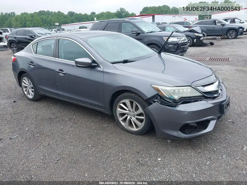 2017 Acura Ilx Acurawatch Plus Package VIN: 19UDE2F34HA000543 Lot: 45539423