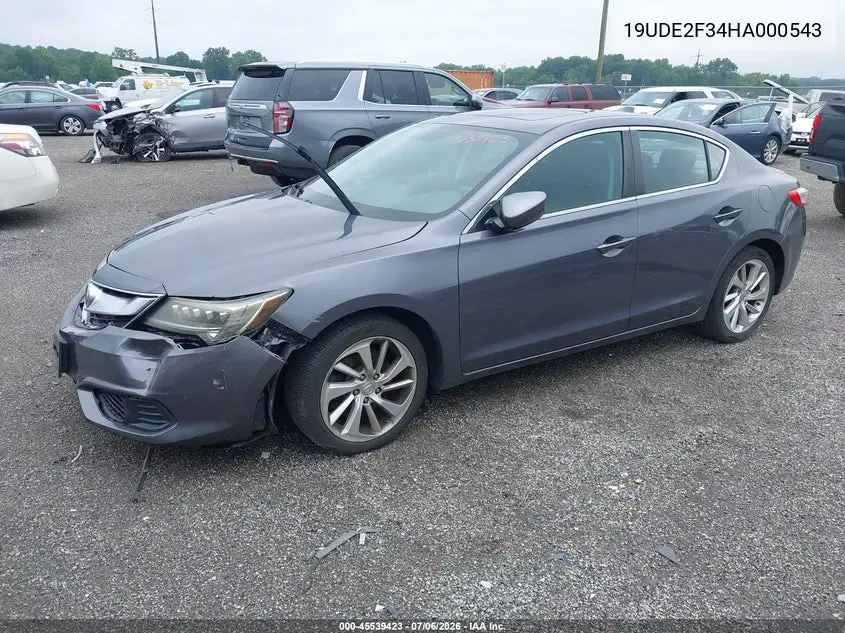 2017 Acura Ilx Acurawatch Plus Package VIN: 19UDE2F34HA000543 Lot: 45539423